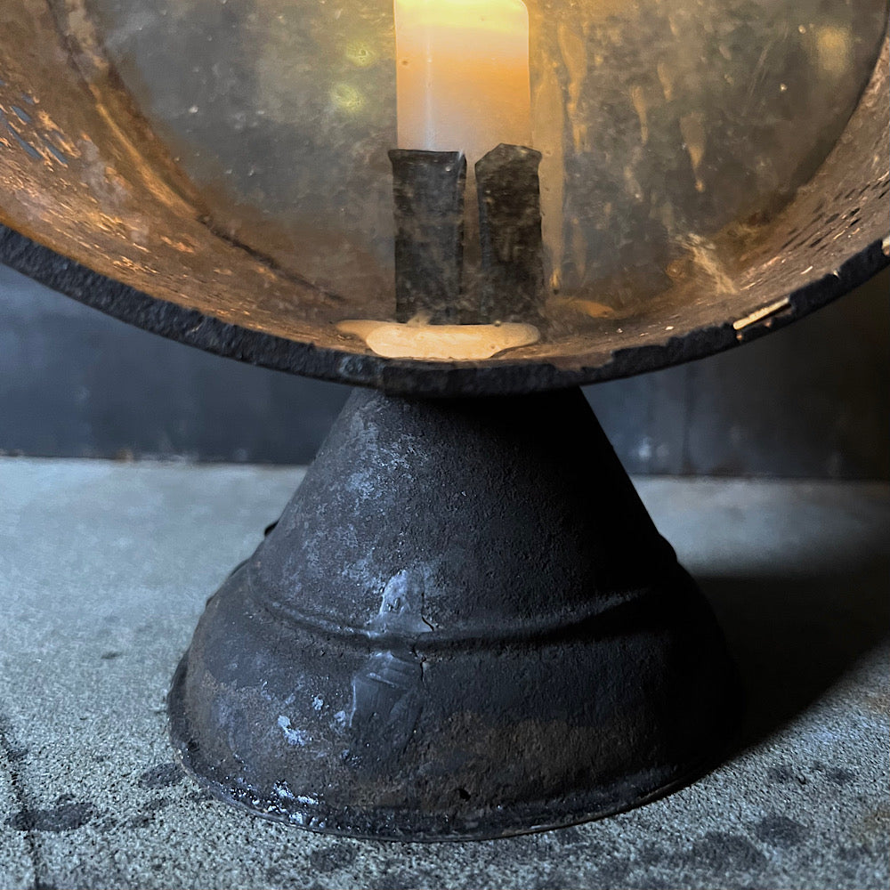 Rustic 19th Century Tin Candle Lantern