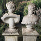 Busts of Athena and Antonia with Plinths