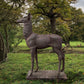 Cast Iron Red Doe Deer By The Robert Wood Foundry c.1860