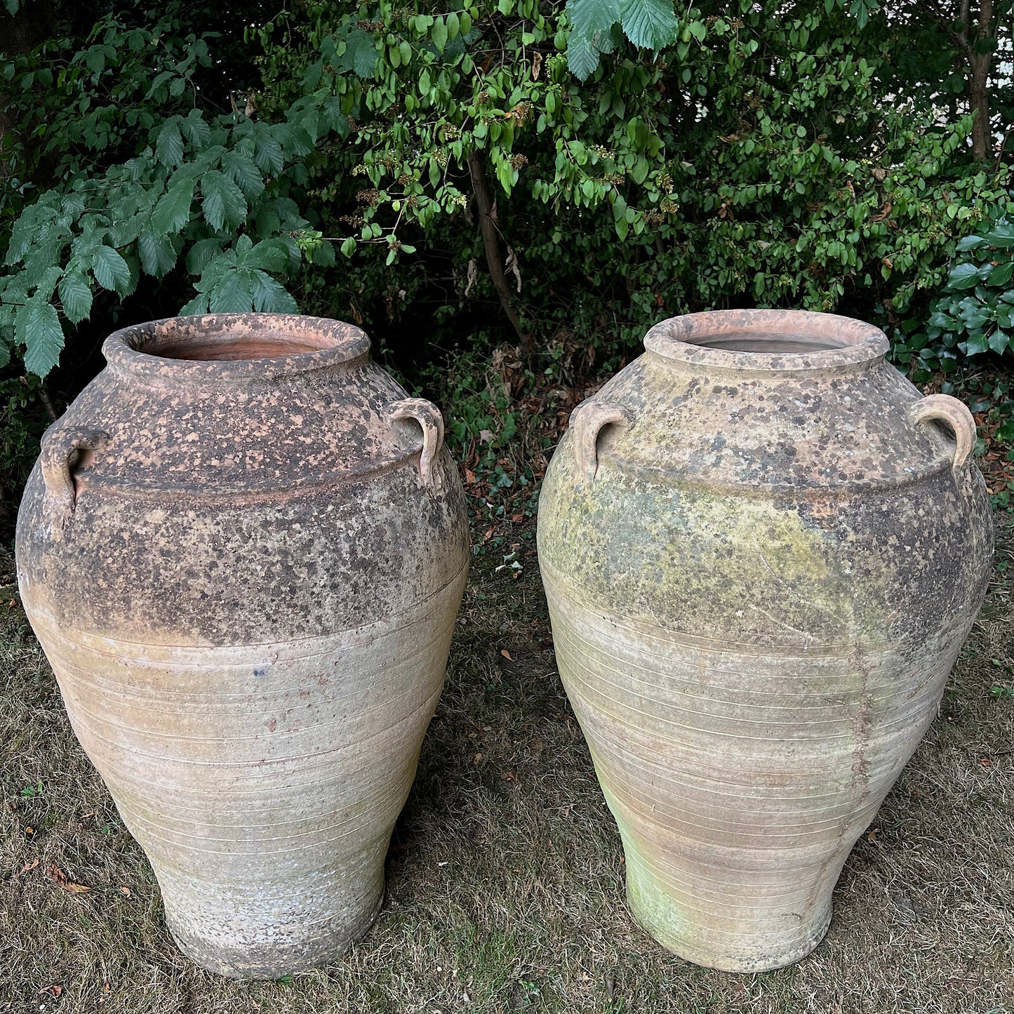 Pair of Large Greek Terracotta 'Pithoi' Jars