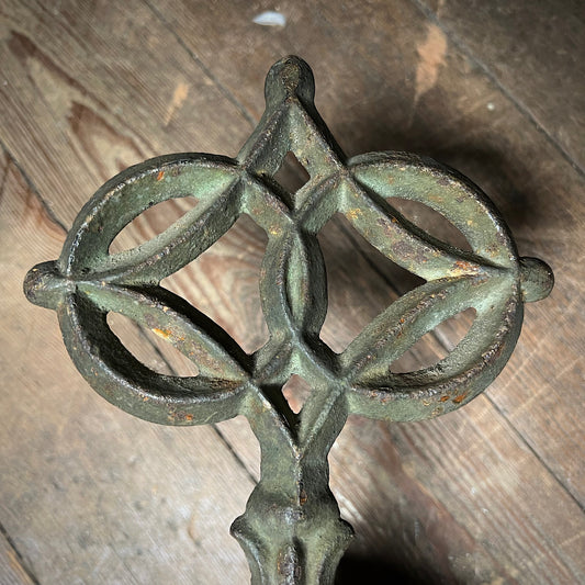 Italian Cast Iron St Peter’s Key Door Knob 19th Century