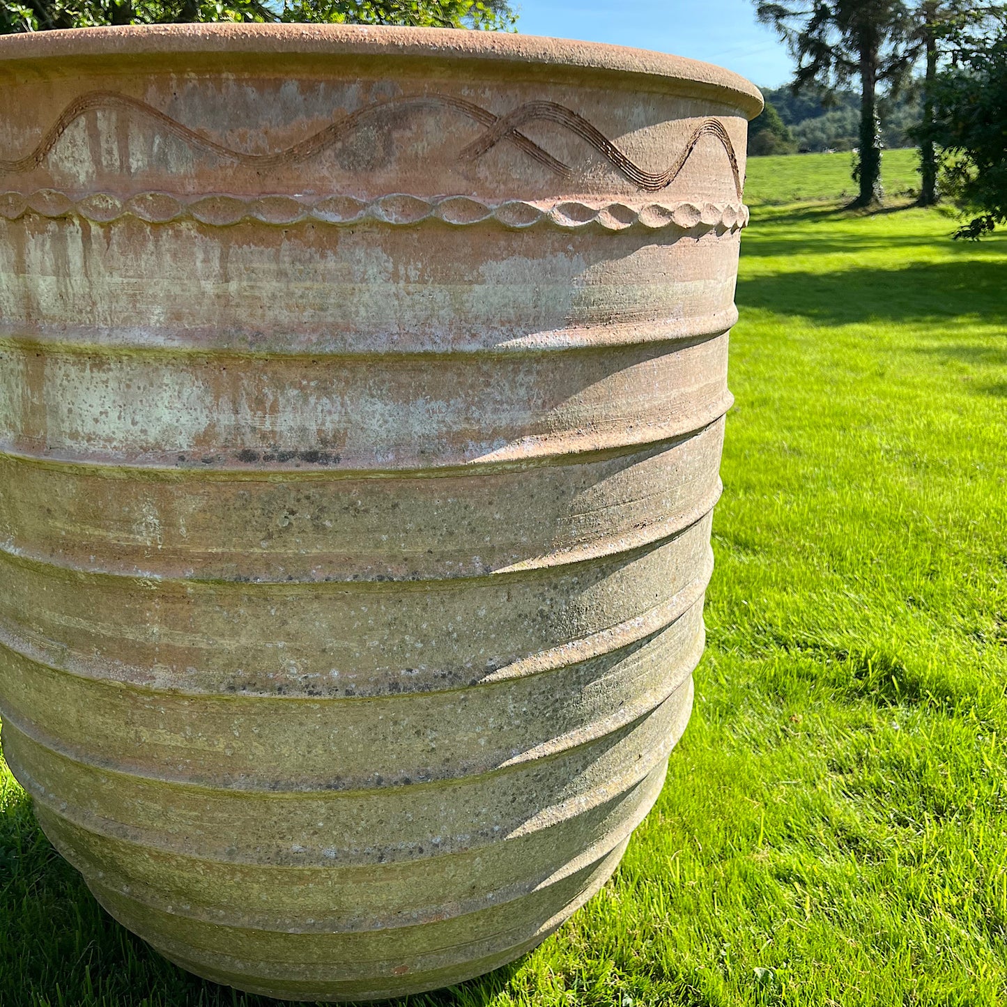 Enormous Cretan Terracotta Planter