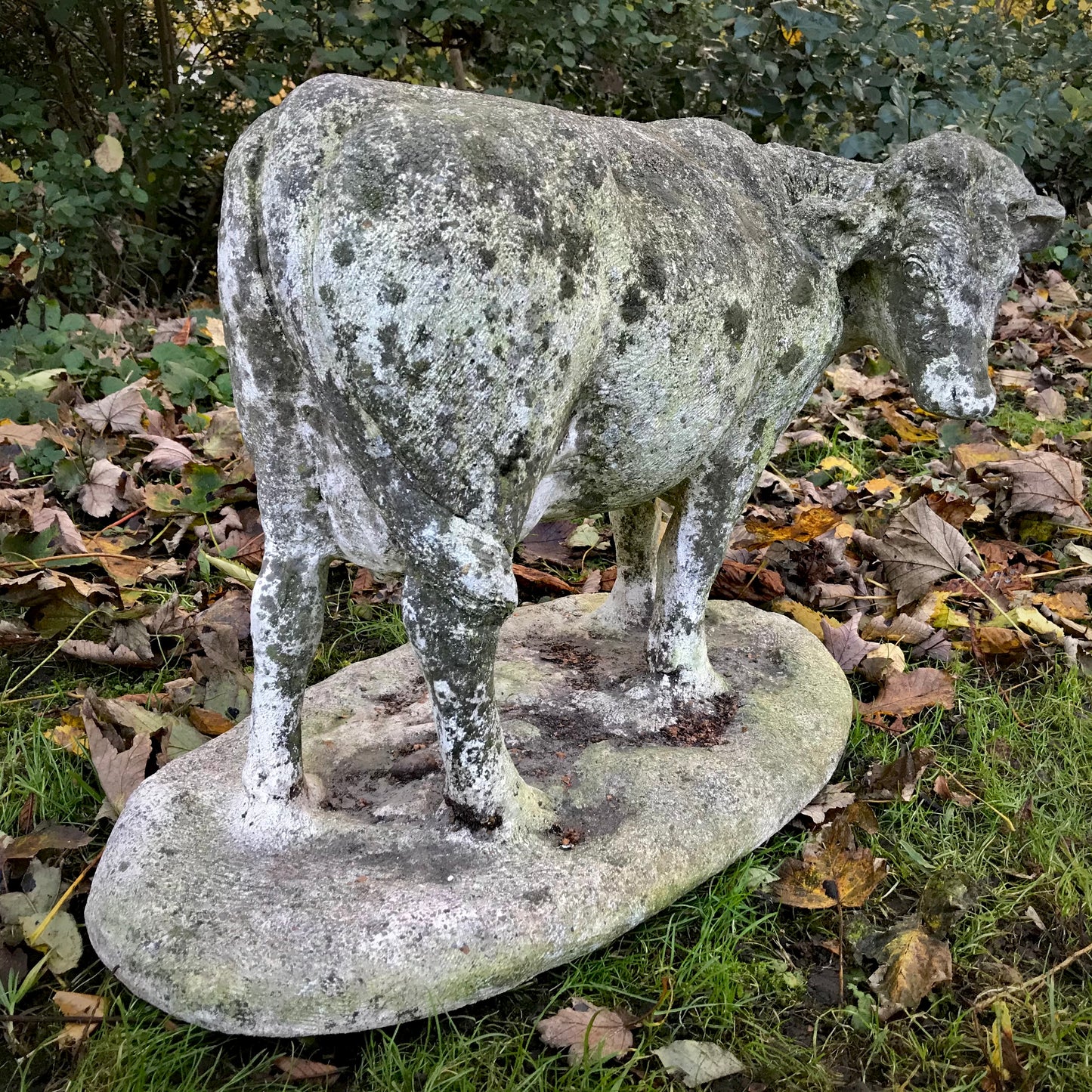 Weathered Cow Statue c.1930