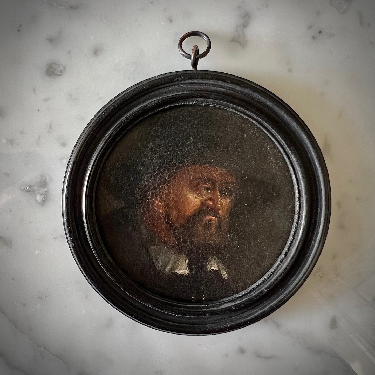 Pair of 17th Century Dutch Miniature Portrait Roundels