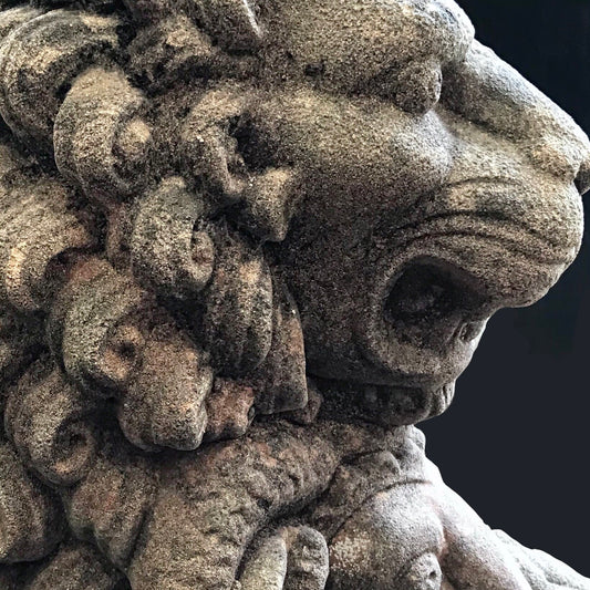 Pouncing Lion Sculpture