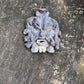 19th Century Lead River God Mask Wall Fountain