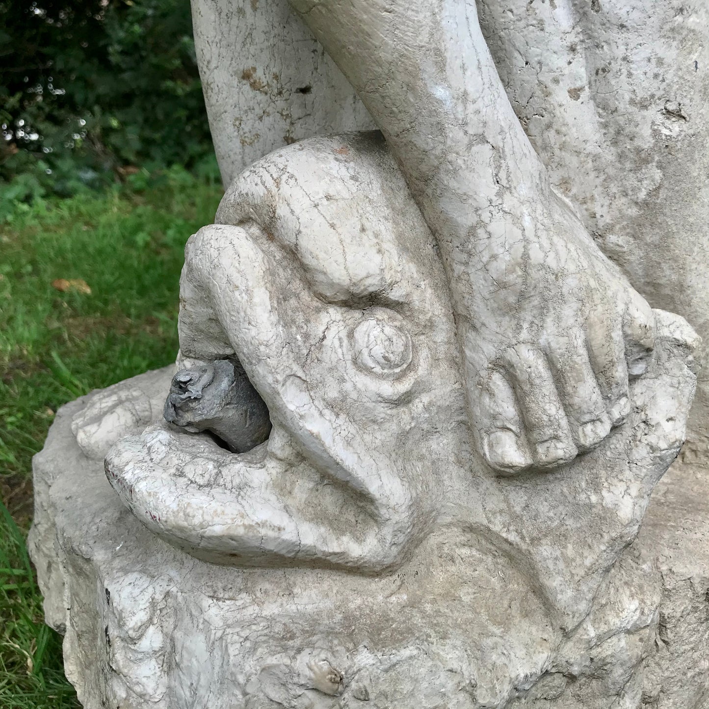 Renaissance Venetian Neptune Fountain in Istrian Marble c.1500