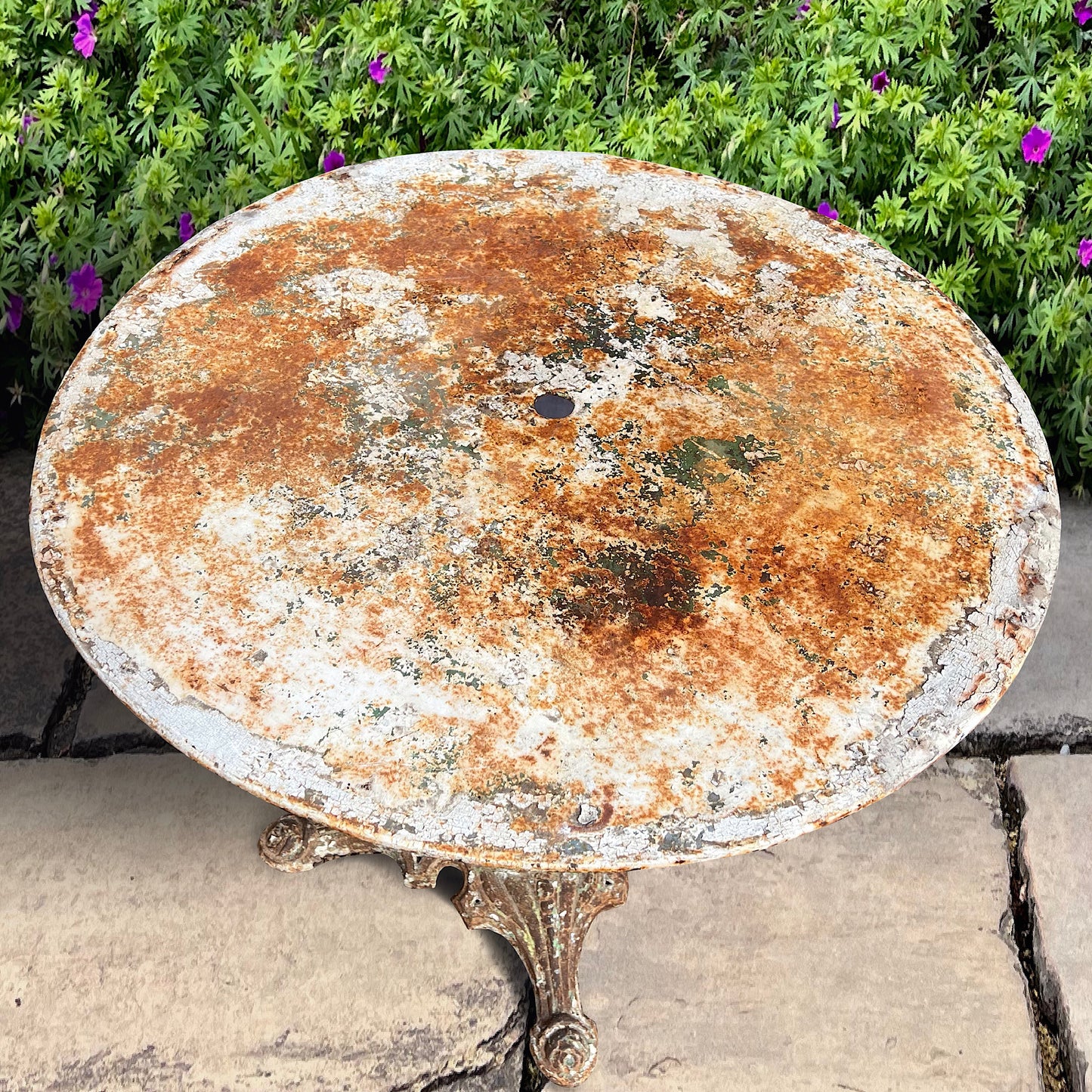 French Cast Iron Bistro Table c.1880