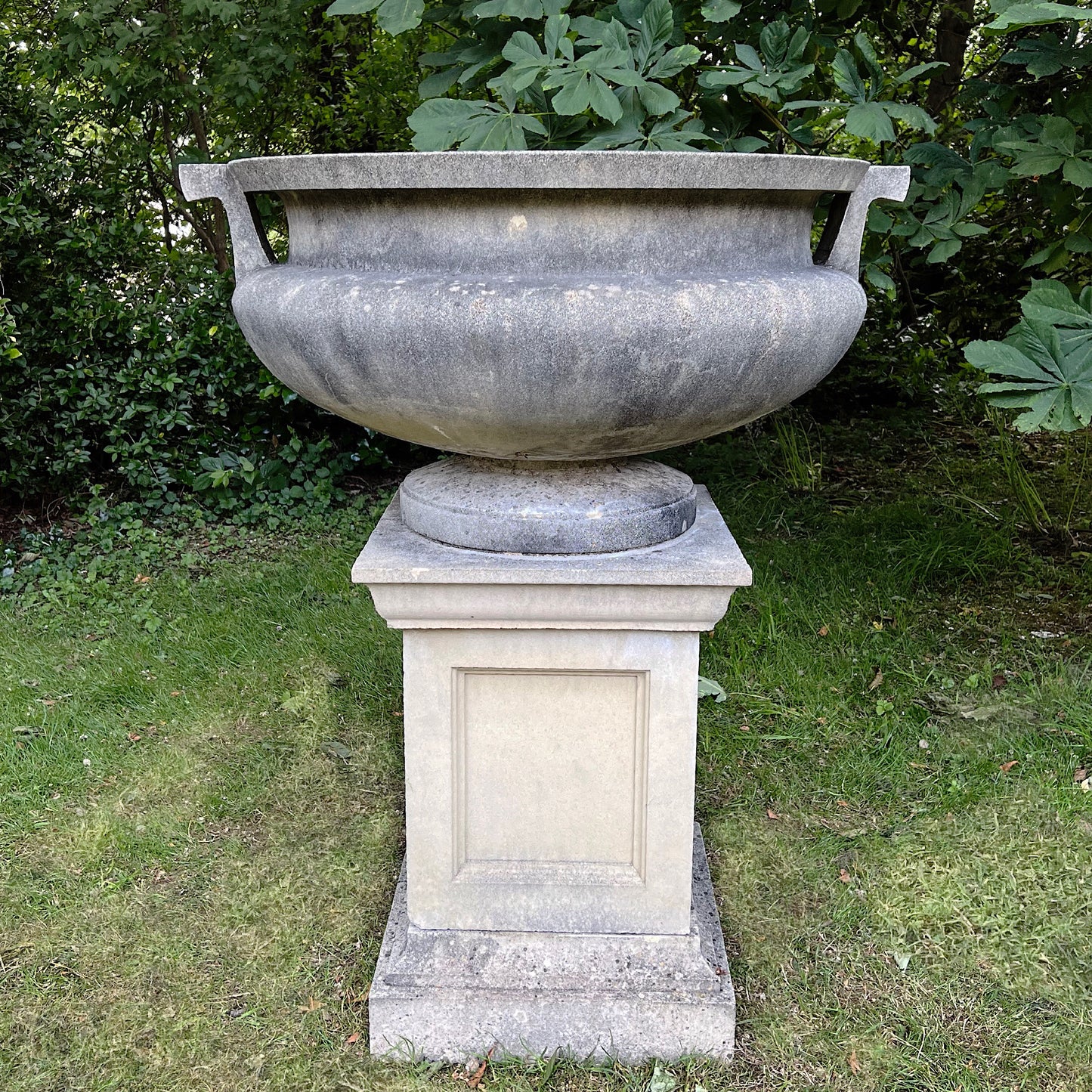 Huge Classical Centrepiece ‘Krater’ Urn & Plinth