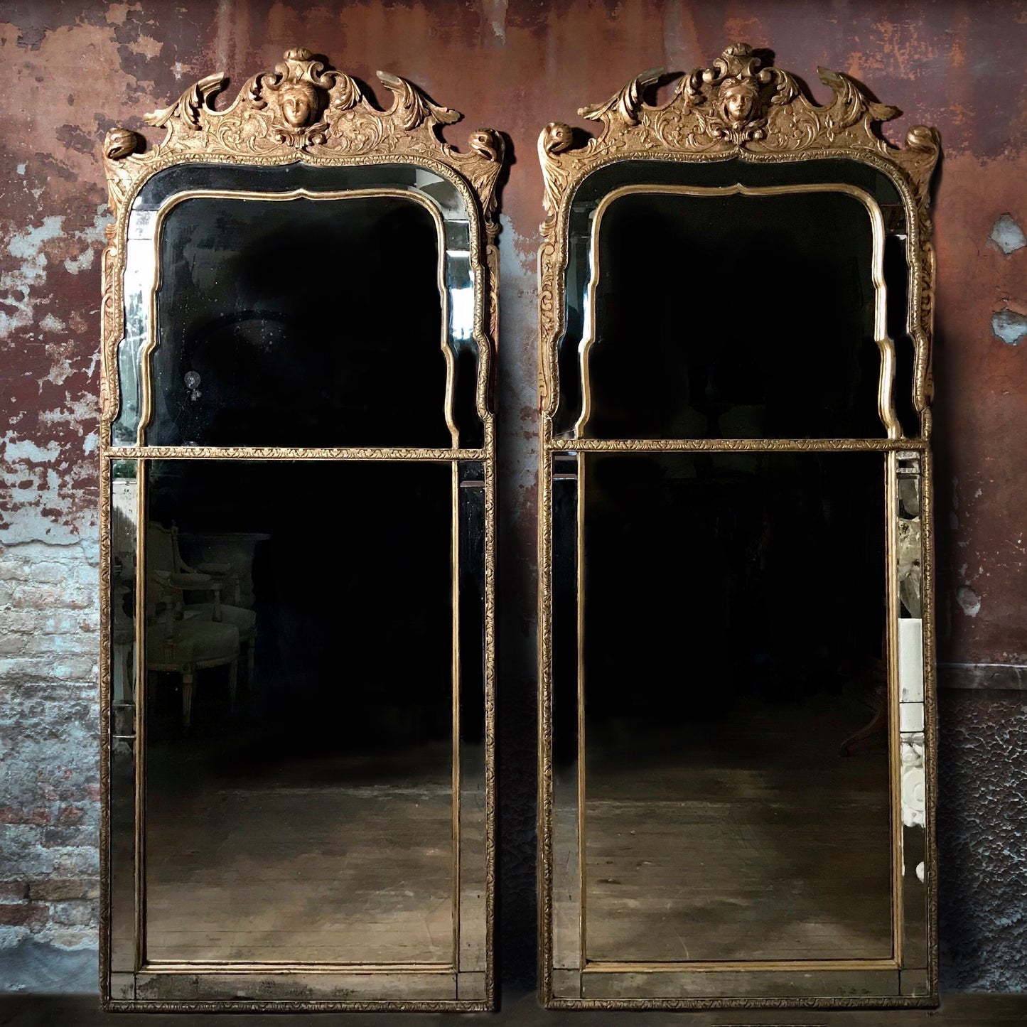 Pair of Parisian Pier Mirrors c.1880