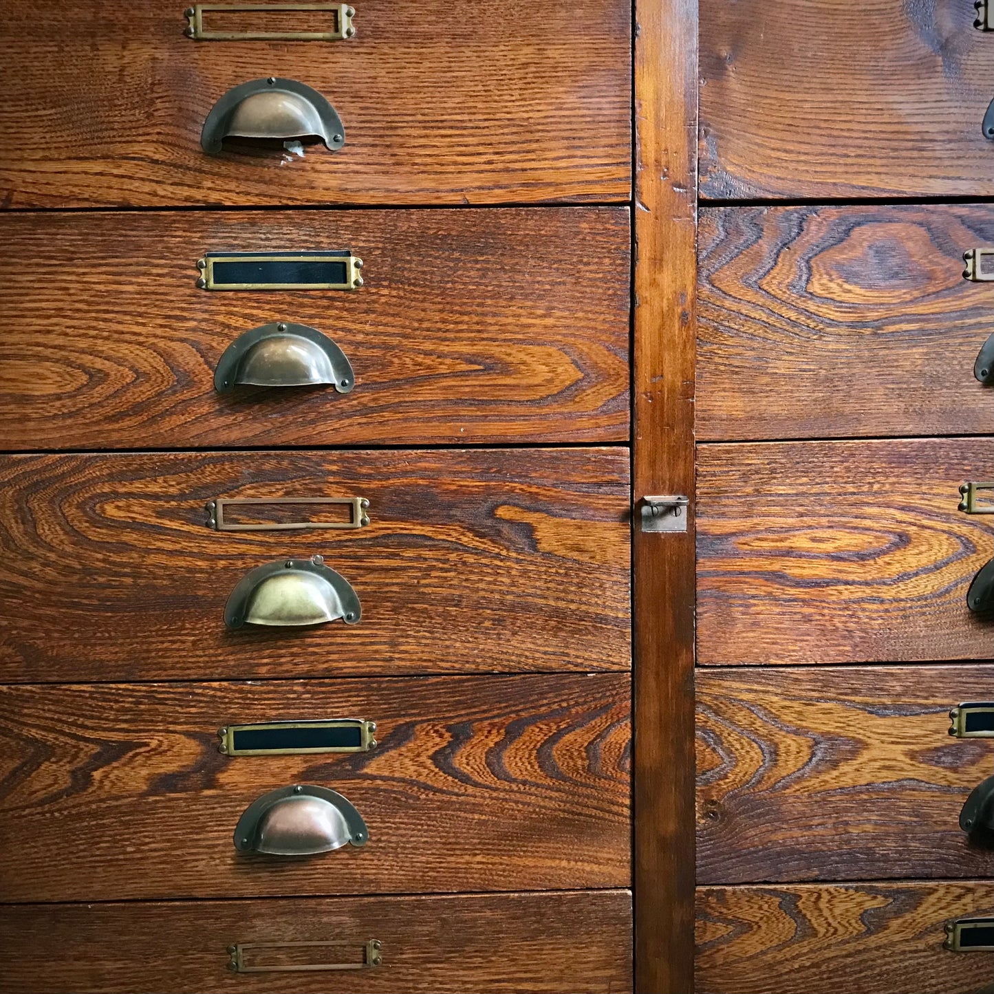 Oak Bank of Drawers c.1930