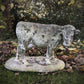 Weathered Cow Statue c.1930