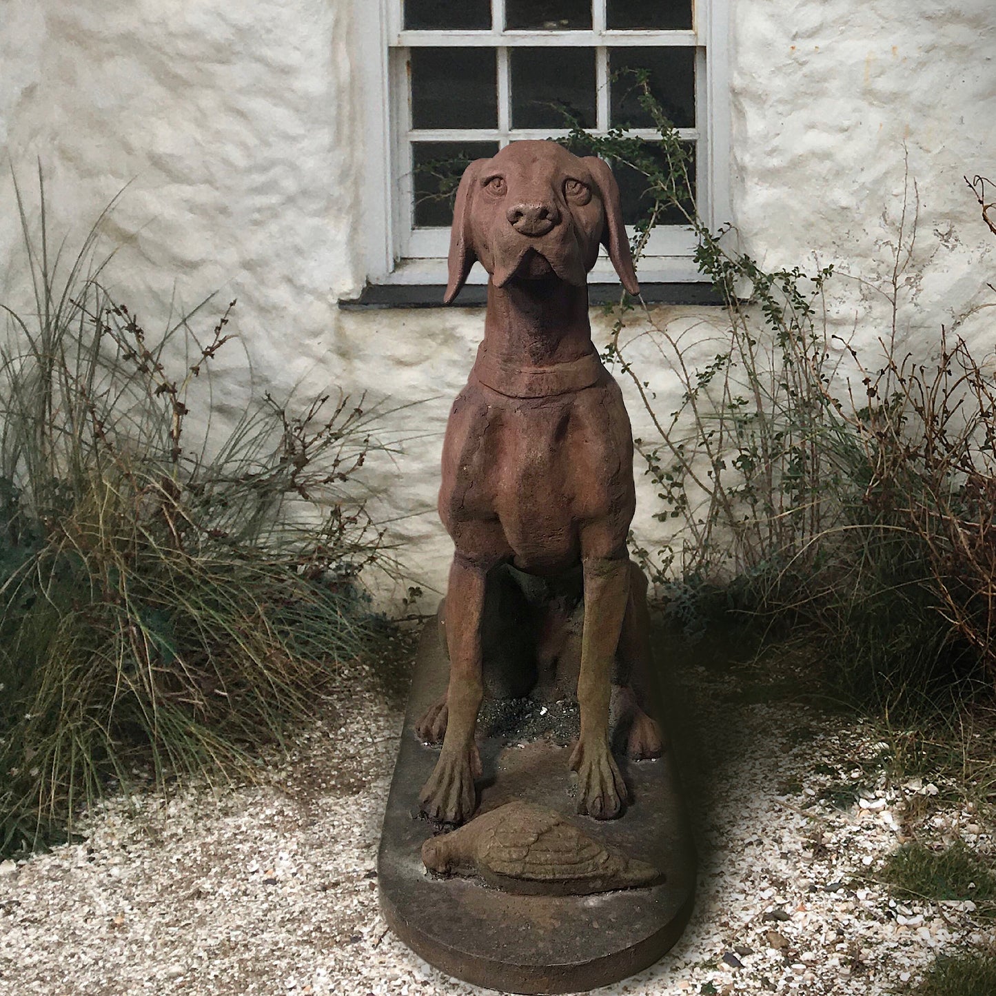 Large French Cast Iron Hunting Hound