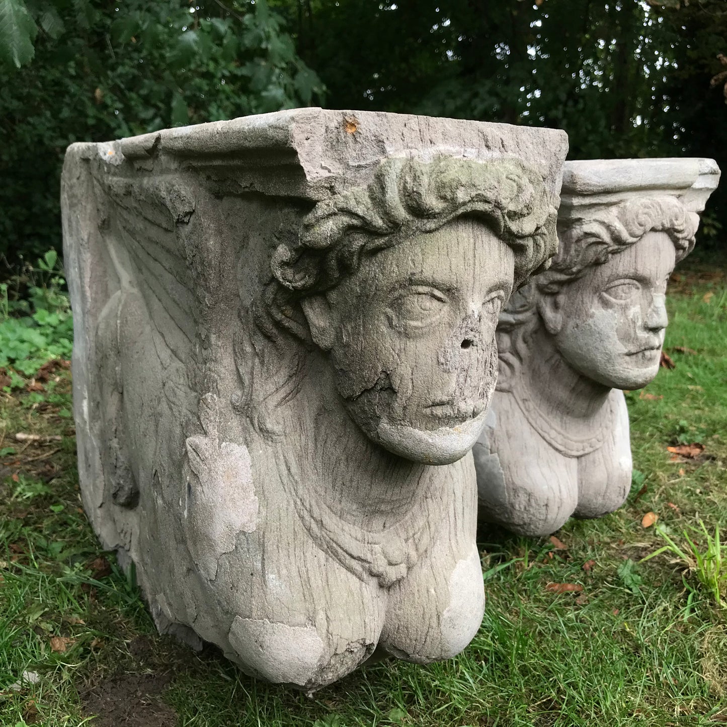 17th Century Belgian Castle Harpy Corbels