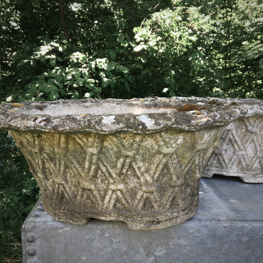 Pair of Lattice Planters