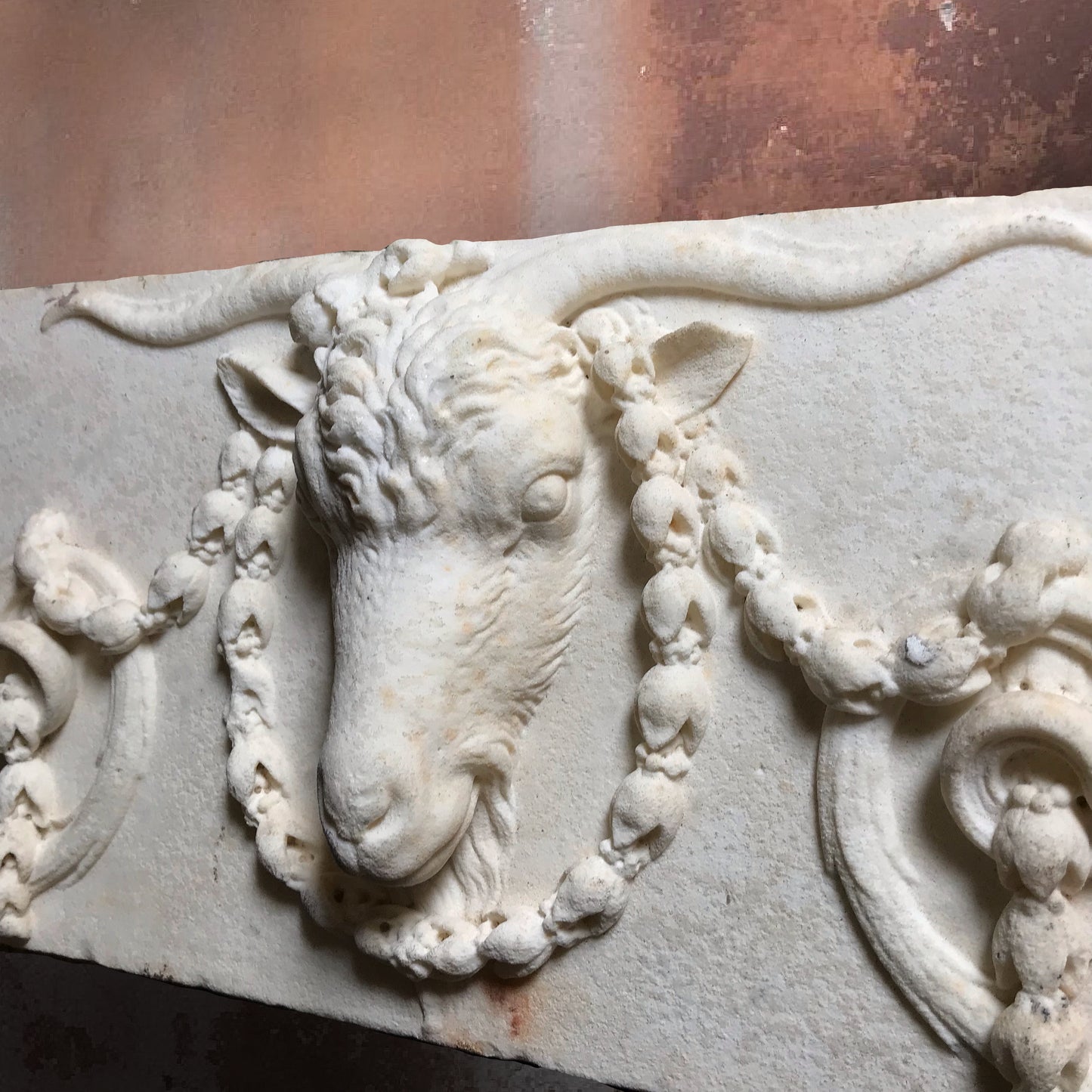 George II Classical Carrara Marble Frieze c.1750