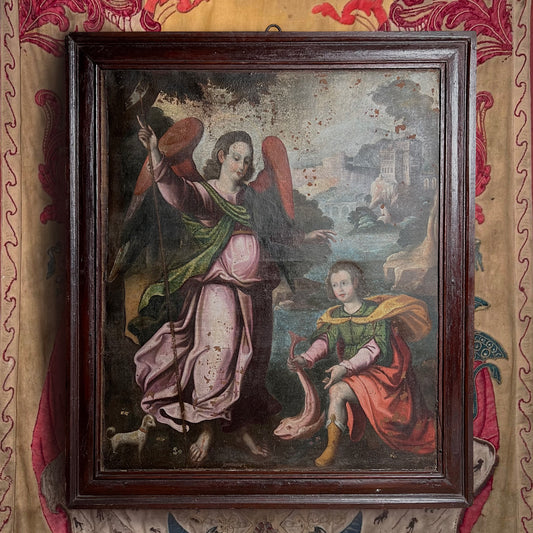 Archangel Raphael and Tobias Painting c.1600