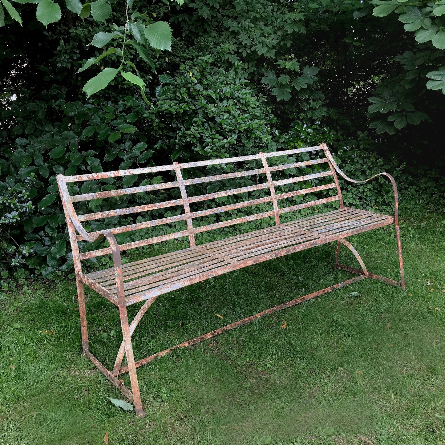 Regency Strapwork Wrought Iron Bench c.1820