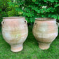 An XL Pair of Terracotta Cretan Greek Pithoi Jars