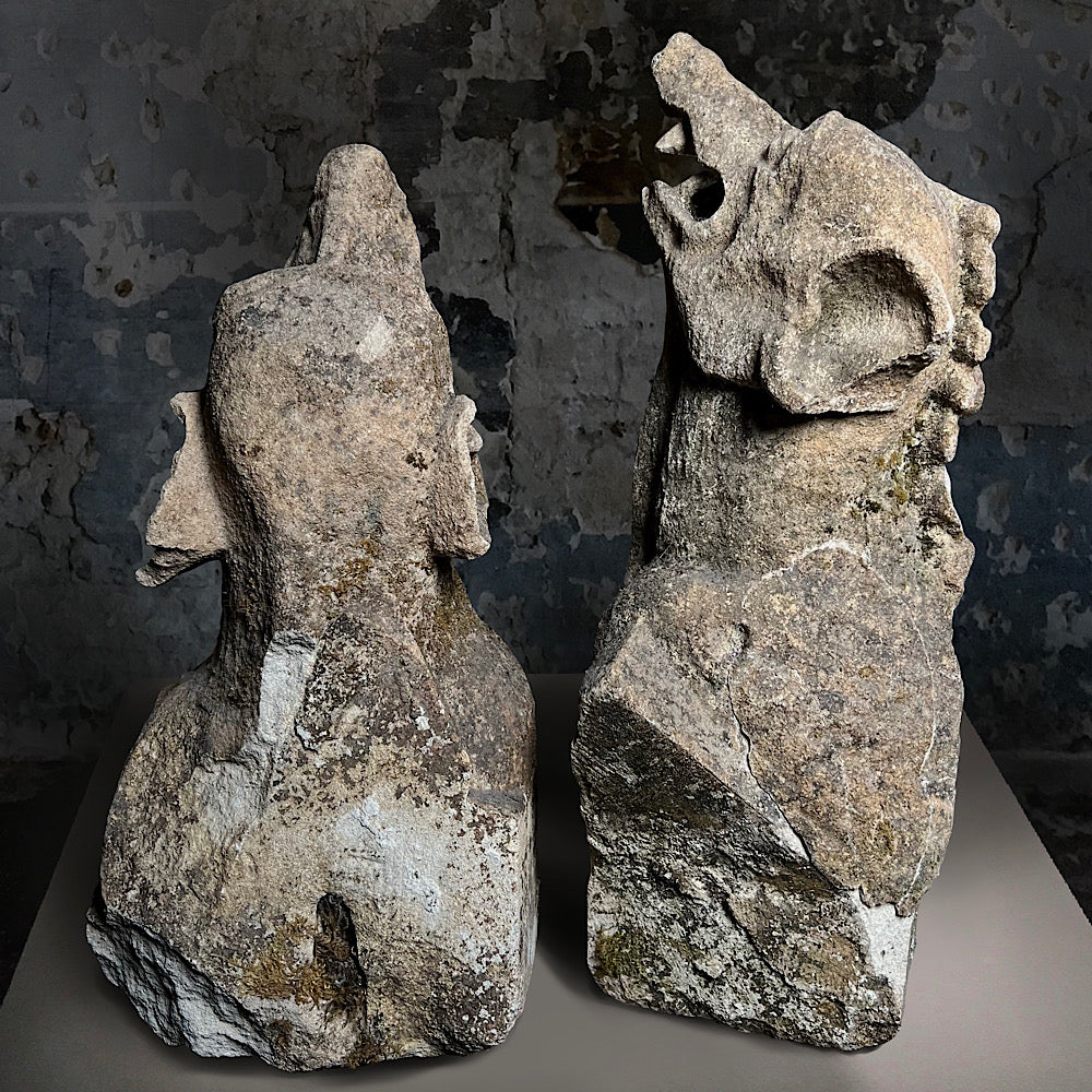 Medieval Limestone Gargoyles