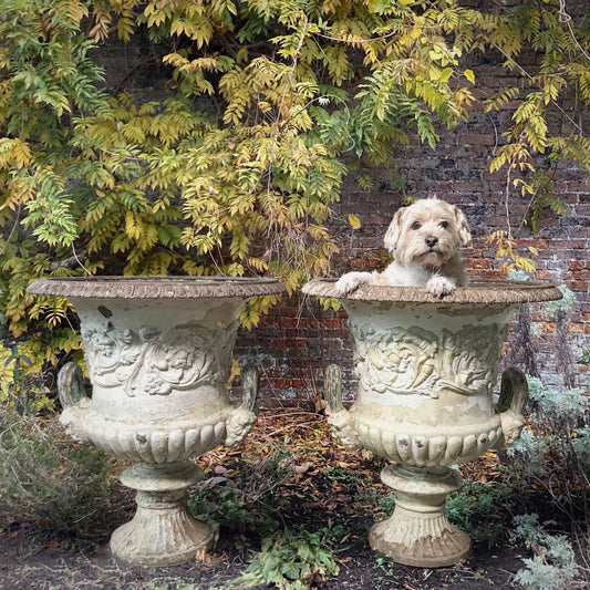 Pair of Huge Handyside Campana Urns c.1880