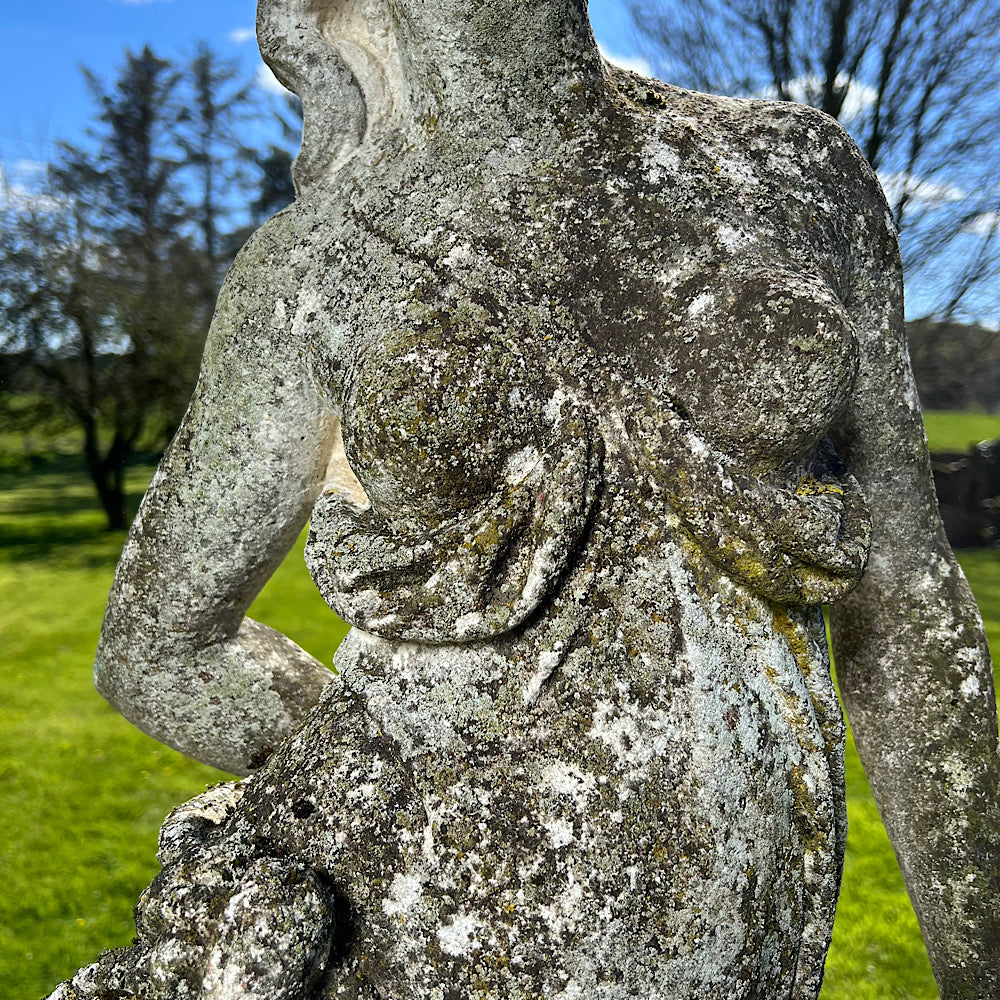 Statue of Flora with Plinth Mid 20th Century