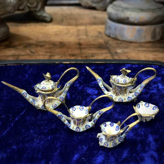 WWI Prisoner of War Fish Bone Vertebrae Tea Set