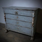 Gustavian Light Powder Blue-Painted Commode c.1780