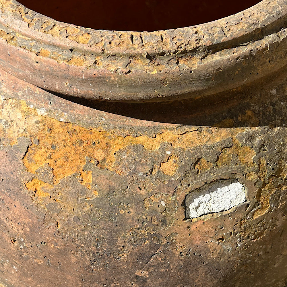 Florentine Banded Terracotta of Impruneta Storage Jar c. 17th Century