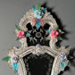 Pair of Italian Venetian Murano Glass Mirrors Early 20th Century