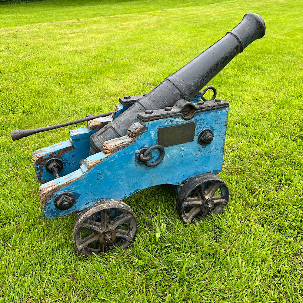 Naval Artillery Facing Cannon circa 19th Century