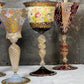 Stunning Collection of Five Venetian Murano Goblets