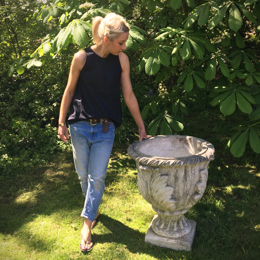 Large French Acanthus Leaf Urn