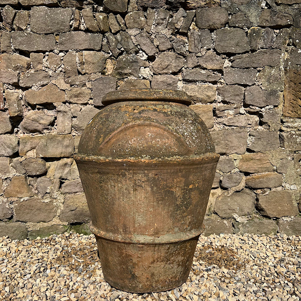 Florentine Banded Terracotta of Impruneta Storage Jar c. 17th Century