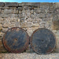 Pair Clock Faces from St Bartholomew’s Church in Arkendale, Nr Knaresborough, N. Yorks