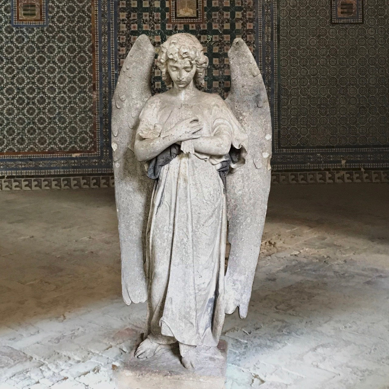 Gothic Revival Marble Angel c.1840