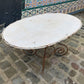 Large French Wrought Iron Oval Garden Table 19th Century