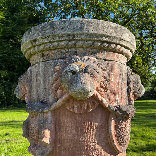Renaissance Style Terracotta Lion Well Head