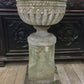 Early 20th Century Composite Stone Urn & Plinth