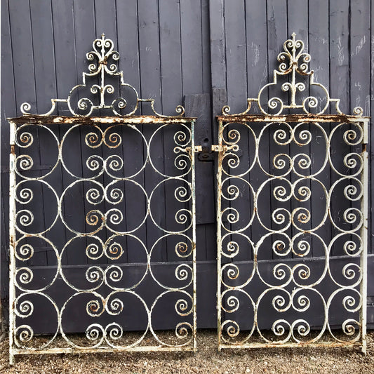 A Pair of Georgian Wrought Iron Gates