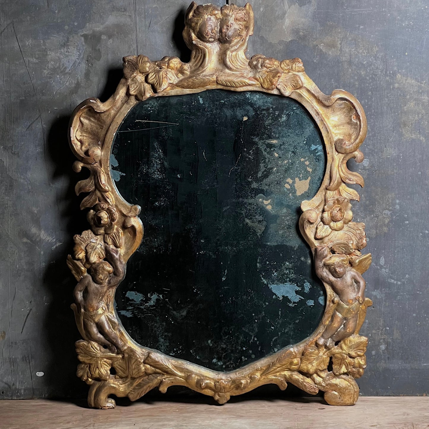 Italian Cherub Mirror c.1770